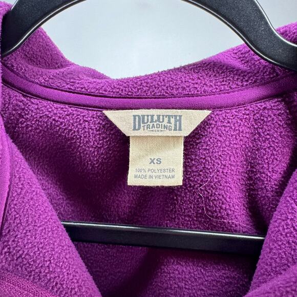 DULUTH TRADING CO Long Fleece Jacket Purple XS - Picture 3 of 3